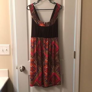 Flirty paisley cross-cross back dress